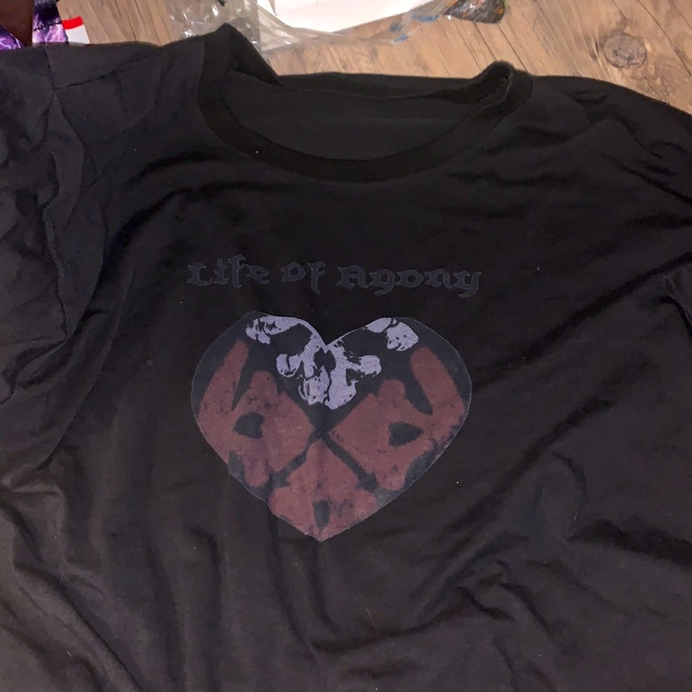 Men’s LG life of agony t shirt , heart